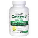 EffiHealth Omega-3 Fish Oil - Triple Strength 2500mg Fish Oil, 1200mg EPA, 600mg DHA - Υποστηρίζει Hearth Υγεία, Εγκεφαλική υγεία και ανοσοποιητική υποστήριξη – Λεμόνι Γεύση, Burpless Fish Oil