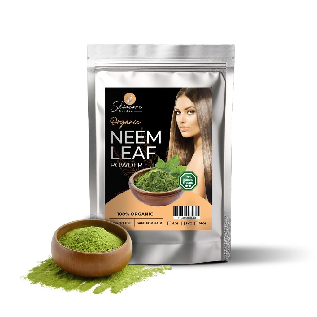 Organic Neem Leaf Powder for Hair – 100% Pure & Natural – 2 Pounds