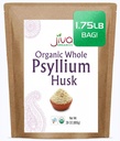 Jiva Organics Ολόκληρο το Psyllium Husk (Isabbol) 1.75 LB (28 Oz) Τσάντα Jumbo - Μη ΓΤΟ, Αγεύση - Κετό Φιλικές, Διαλυτές Ίνες