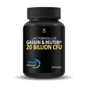 HUMANX Lactobacillus Gasseri & Reuteri+ 20 Billion CFU Plus Βιολογικά Πρεβιοτικά και Punicaligans - Συμπληρώματα Προβιοτικών - USA Made - Μη ΓΤΟ - Performance Driven Delayed Release Capum