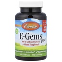 Carlson - E-Gems Plus, 400 IU (268 mg), Natural-Source Vitamin E, Optimal Wellness, 140 Soft Gels