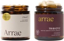Arrae Bloat + Tribiotic Bundle, Bloating Relief Digestive Enzymes, Gas & Indigetion Relief, Probiotics for Women, Υποστήριξη για Κολπικό pH Ισορροπία, Ανοσοποιητικό, και Γυναικεία Υγεία, 60 Κάψουλες