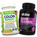 Cleanse του παχέος εντέρου & Liver Cleanse Detox συμπλήρωμα υποστήριξης - Φυσικό Bowel Cleanser χάπια για ενδοεντερική Bloating & Daily Constipation Relief - Milk Thittle Dandelion Caps & Aid Gallbladder Συμπληρώματα