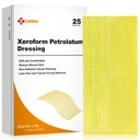 Carbou Medical Xeroform Petrolatum Dressing 5"x9", 25 Individual Pack, Non-Adherent Gauze Pads, Soft Fine Mesh Gauze Patch for Wound Care, Burns, Lacerations, Skin Grafts & Surgical Incisions