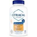 Citracal Slow Release - Ασβέστιο 1200 mg με βιταμίνη D3, Μαγνήσιο, Συμπλήρωμα ασβεστίου, Υποστήριξη για την Υγεία των Οστών, Πάρτε μια φορά την ημέρα Caplet, 185 Count