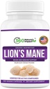 360 Nature's Impact Lions Mane Mushroom Supplement Capsules (150 Κάψουλες) for Brain Health Supplement, Organic Supplement with Beta-Glucans & Υπρομελλόζη για Γνωστικό Σύστημα