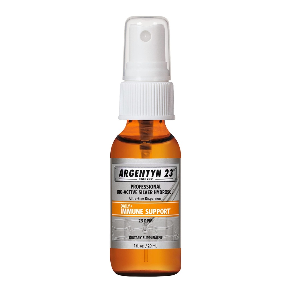Argentyn 23 Professional Immune Support, Colloidal Silver, Bio-Active Silver Hydrosol, 23 ppm, Fine Mist Spray, 1 Fl Oz