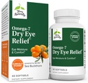 Terry Φυσικά Omega-7 Dry Eye Relief - 60 Softgels - Υγρασία ματιών & άνεση - Μη ΓΤΟ, Χωρίς γλουτένη - 60 εξυπηρετούν