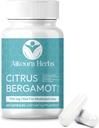 Citrus Bergamot Supplement 1110mg – with Niacin, Olive Leaf & Black Pepper – Heart & Immune Support – Supports Healthy Cholesterol & Triglyceride Levels – 60 Vegan Capsules