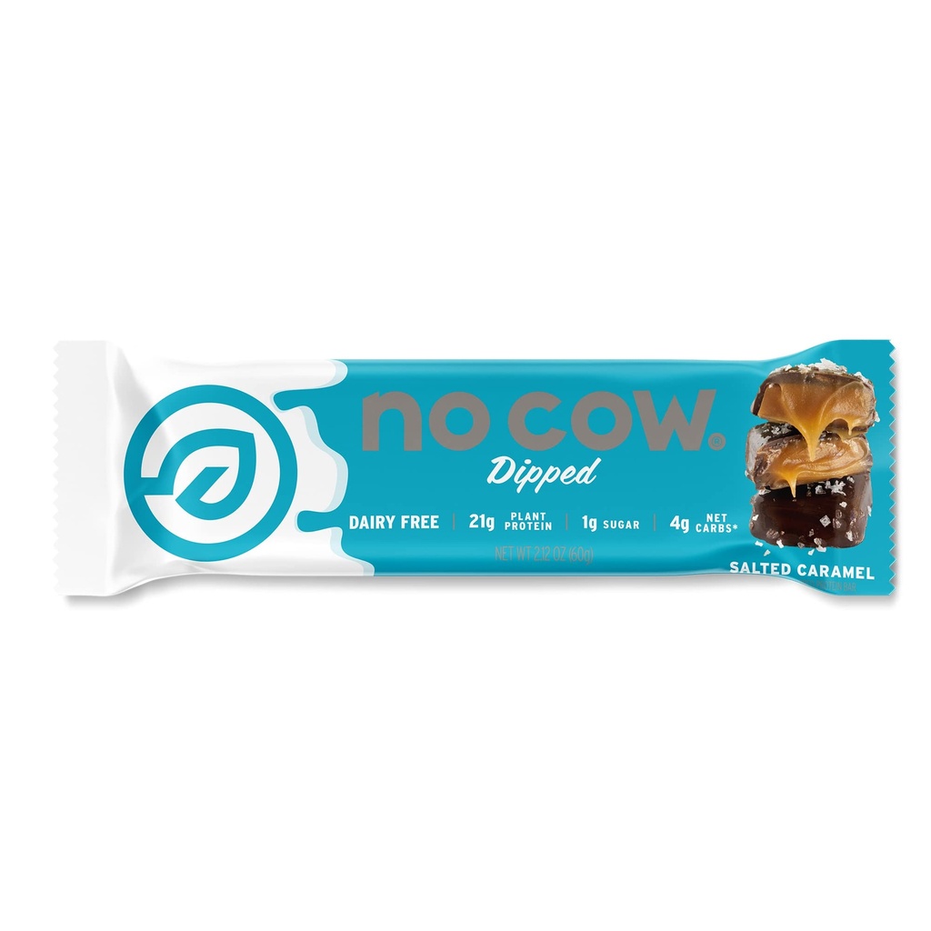 No Cow Chocolate Salted Caramel Dipped Protein Bar, 2.12 OZ