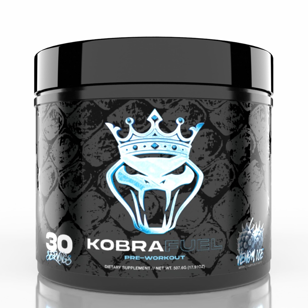 Pre Workout with Alpha GPC for Focus, Beta Alanine for Muscle, L-Citrulline for Pump, BCAA's for Recovery & Caffeine for Energy (30 Servings, Venom Ice Flavor)