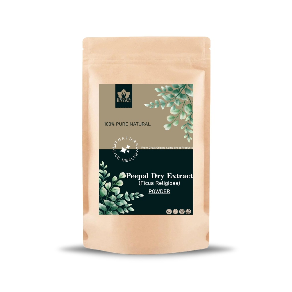 Blessfull Healing Peepal Dry Extract(Ficus Religiosa) Powder 100% Pure Natural 100 Gram / 3.52 oz