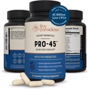 Live Consciious PRO45 Probiotics for Women & Men: Comprehensive Formula, 45 Billion CFU, 11 Strains, Dairy Free - w/Prebiotics and Probiotics - Προάγει το ανοσοποιητικό & Gut Health - 30 Veggie Caps