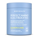 BodyHealth PerfectAmino Electrolytes Powder No Sugar, Hydration Fasting Keto Zero Sugar Electrolytes Drink Mix with Trace Minerals - NSF Certified for Sport - Lemon Lime - 60 Servings