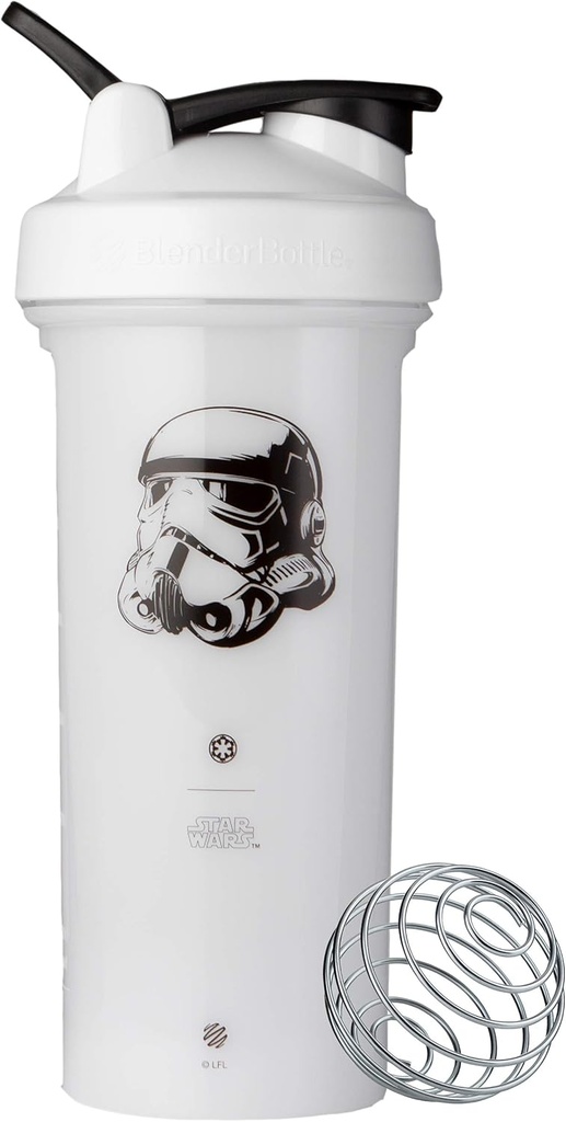 BlenderBottle Star Wars Shaker Μπουκάλι Pro Series Ιδανικό για πρωτεϊνικές ανακινήσεις και προ προπόνηση, 28-Ounce, Stormtrooper