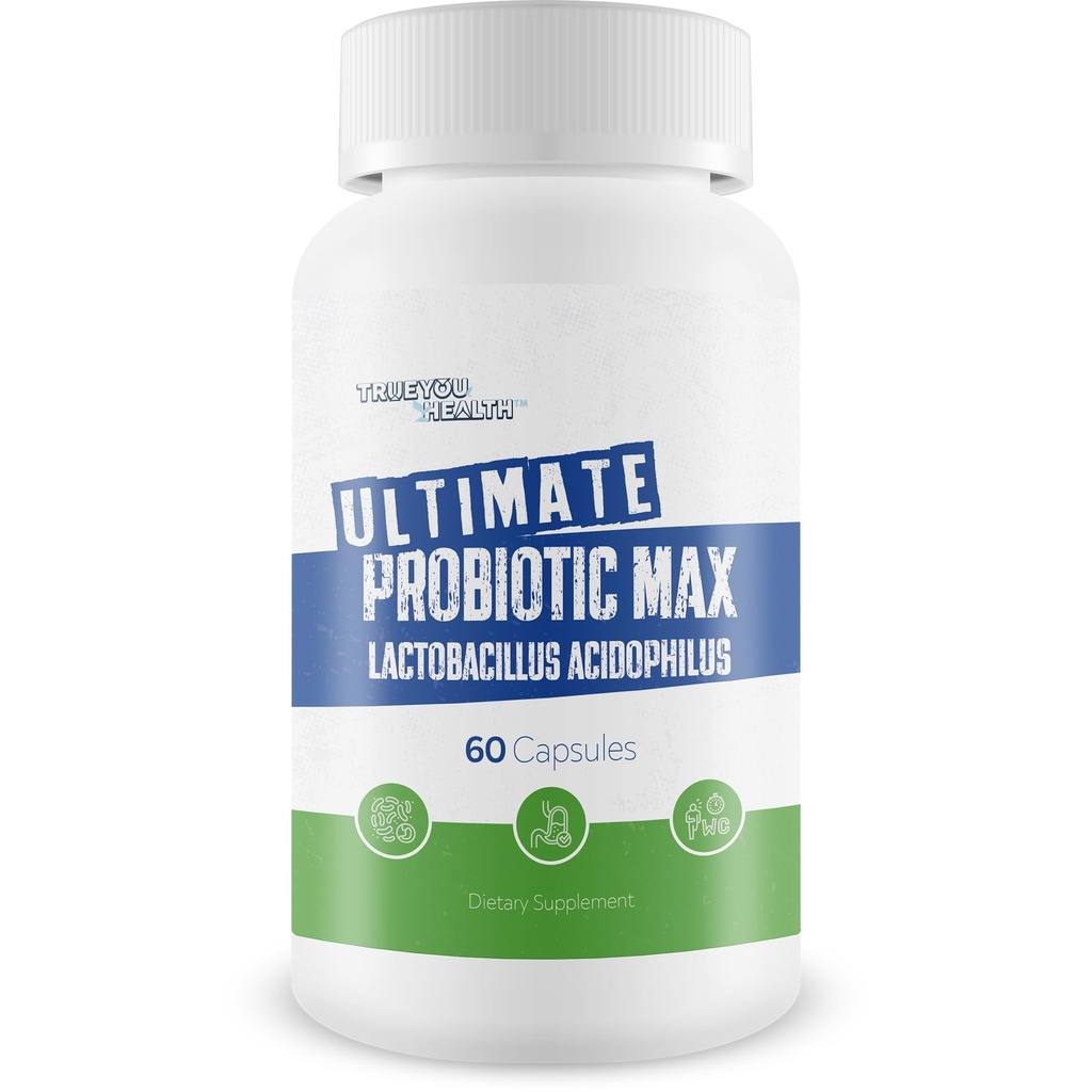 Ultimate Probiotic Max Lactobacillus Acidophilus - Our Best Lactobacillus Acidophilus Probiotic Blend - Gut Bacteria Probiotics for Digestive Health - Healthy Gut Restore Probiotics 40 Billion Cfu