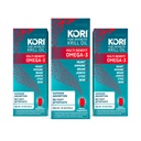 Kori Krill Oil Omega 3 Supplement, Antarctic Krill Oil with Superior Absorption vs Fish Oil Alternative, 400 mg Softgels, EPA & DHA, 90 Softgels (Pack of 3)