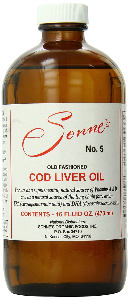 Sonne's Old Fashioned cod Liver Oil no 5, 16 Fl. Oz