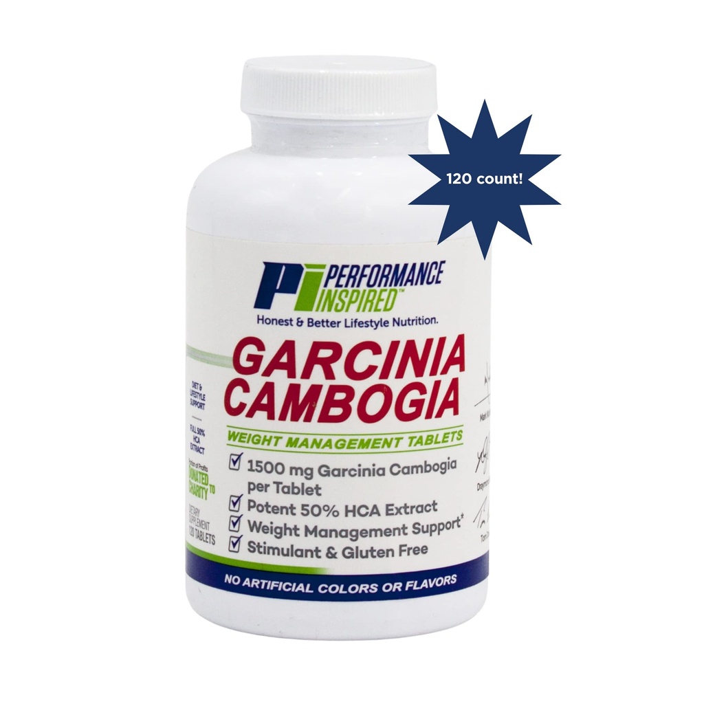 Performance Inspired 1500mg Garcinia Cambogia – Stimulant Free – 120 Count