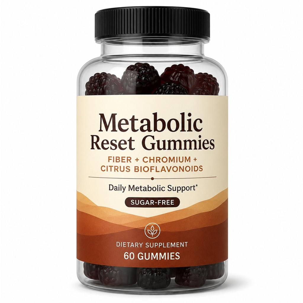 Metabolic Reset Gummies, Sugar-Free Formula, 60 Count