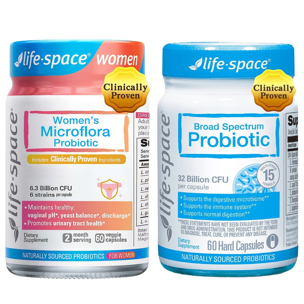 Life-Space - Probiotics for Women + 32 Billion CFU Broad Spectrum Probiotics, Clinically Validated Support Boost Women's Health & Digestive Health & Immune Health
