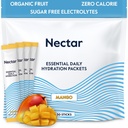 Πακέτα Ενυδάτωσης Nectar - Ηλεκτρολυτές Powder Packets - Ζάχαρη Δωρεάν & 0 Θερμίδες - Βιολογικά Υγρά Φρούτων Καθημερινή IV Ηλεκτρολυτές Σκόνη για Αφυδάτωση Ανακούφιση & Ταχεία ενυδάτωση (Mango 30 Pack)