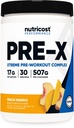 Nutricost Pre-X Xtreme Pre-Workout Complex Powder, Peach Mango, 30 Servings, Vegetarian, Non-GMO and Gluten Free