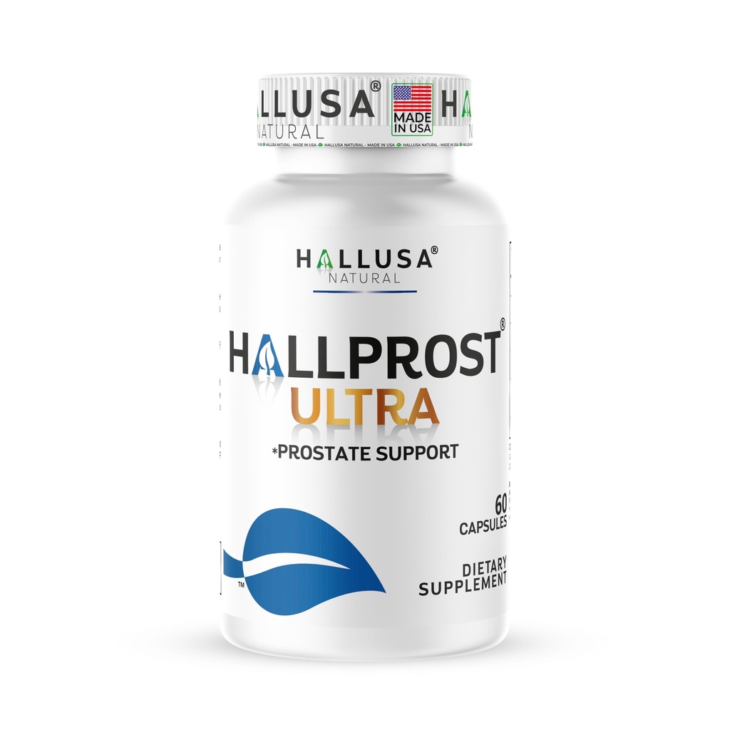 Hallprost Ultra Prostate Health Supplement for Men, 60 capsules - Urinary Tract & Bladder Support, Reduce Frequent Urination, Balance DHT - Saw Palmetto Blend 810mg* - Dietary Supplement