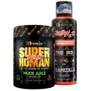 ALPHA LION Stubborn Fat Loss Stack – Superhuman Burn Pre Workout + Burn2O Liquid L-Carnitine 2000mg (Grapezilla) – 2-in-1 Thermogenic Fat Burning Stack for Men & Women