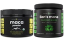 NutraChamps Organic Maca & Βιολογική σκόνη χαίτη λιονταριού