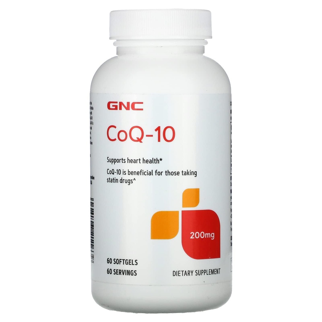 GNC CoQ10 200mg συμπλήρωμα, υποστηρίζει την υγεία της καρδιάς, 60 εξυπηρετεί