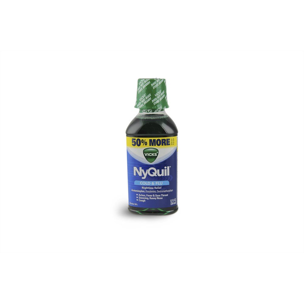 Vicks NyQuil Cold & Flu Nighttime Relief 12 oz (Pack of 6)