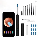 Ear Wax Removal Tool Camera, Wireless Ear Cleaner with 1080P Otoscope & LED Light, Visual Earwax Removal Kit with Soft Silicone Tips, Ear Camera for iOS & Android (Black)