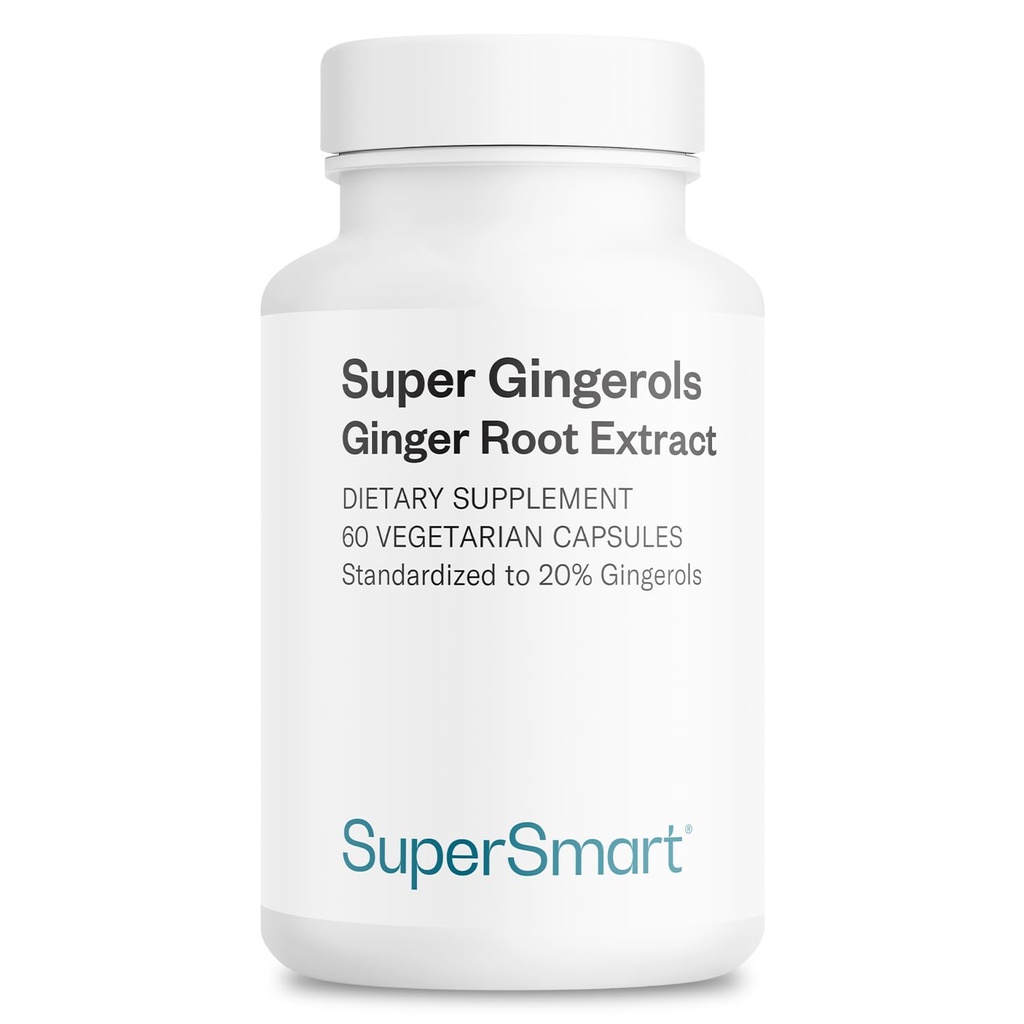 Supersmart - Super Gingerols 400mg ανά ημέρα (Υψηλή ισχύς 20% Gingerol) - Ginger Root Extract συμπλήρωμα 