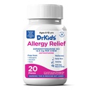 Dr. Kids Children's Allergy Relief Chewable Gels - Kids Chewable Antihistamine for Sneezing, Runny Nose, Itchy Eyes & Throat, Pre-Measured Soft Chews, Fantasy Fruit Flavor, 20 Count