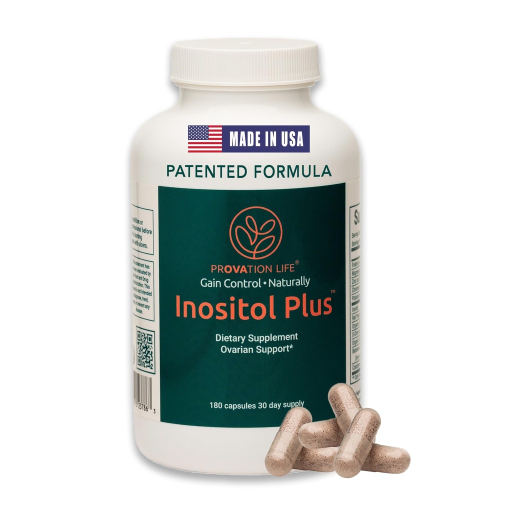 Supplement for Women, 40:1 Myo-Inositol & D-Chiro Blend with 12 Ingredients, 180 Capsules