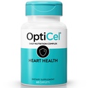 OptiCel Heart Health - Heart Health & Blood Pressure Supplement for Men & Women, Supports Endurance, Recovery, Cholesterol & Cardiovascular Health, Plant-Based, Gluten-Free and Non-GMO, 60 Capsules