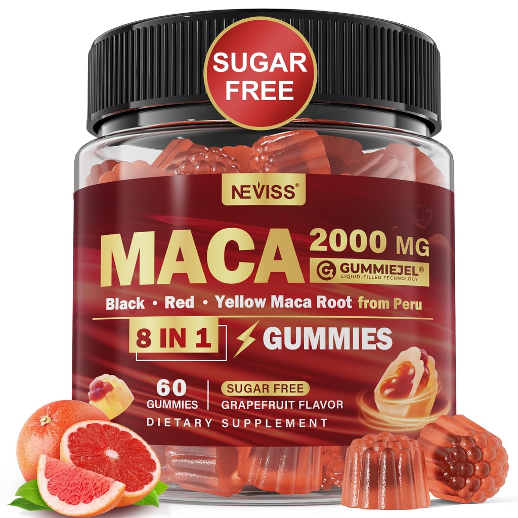 Maca Root Filled Gummies 2000mg για γυναίκες άνδρες 