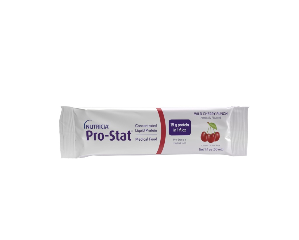 Pro-Stat Concentrated Liquid Protein Medical Food - Wild Cherry Punch - Unit Dose - 1 Fl Oz (Pack of 24)