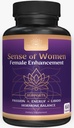 Sense of Women Natural Female Enhancement Pills | Female Libido Booster for Women to Increase Mood, Energy and Hormone Balance | Horny Goat Weed Maca Root Extract 60 Veggie Capsules
