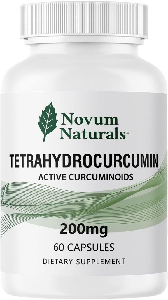 Tetrahydrocurcumin 200mg - 95% Tetrahydrocurcuminoids for Joint & Antioxidant Support - Curcumin Form with Superior Absorption to Turmeric - Vegan, Non-GMO, 60 Capsules