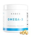 Kaged Omega 3 Softgels | Unflavored | Fish Oil Supplement | 3000mg Omega 3 Fatty Acid with EPA & DHA | Ultra-Pure, No Fish Burps | Supplements for Men & Women | 30 Servings