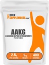 BulkSupplements.com AAKG Powder - Arginine AKG Supplement, Nitric Oxide Supplement, Unflaved & Gluten Free, 2,5g ανά Σερβίρισμα, 1kg (2,2 λίβρες) (Pack of 1)