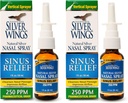 Natural Path Silver Wings Sinus Relief Natural Silver Nasal Spray - 250ppm - 1oz - 2 Pack