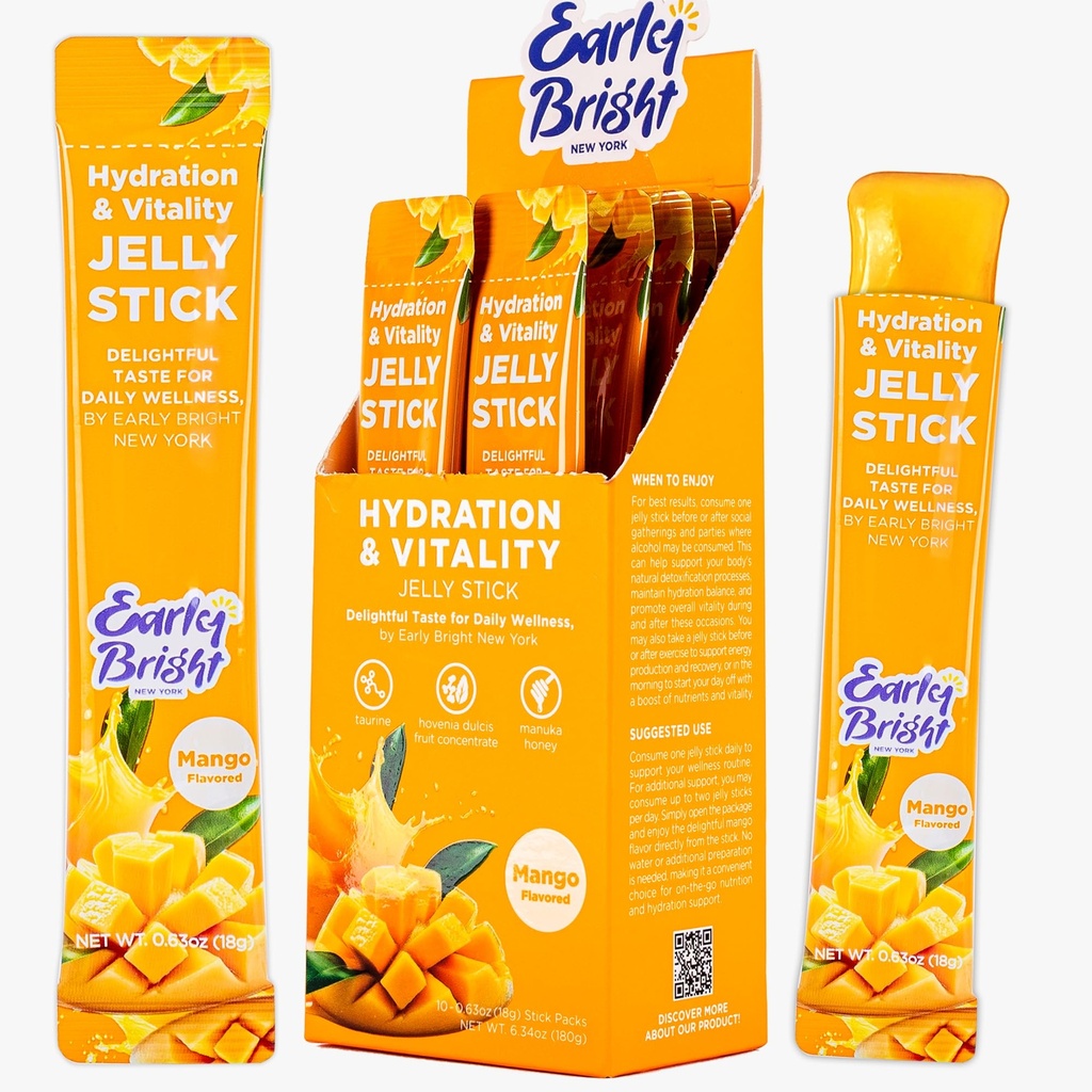 Post-Drink Recovery Jelly Sticks – Liver Support & Vitality with Taurine & DHM, Feel Refreshed and Energized 18g X 10ea