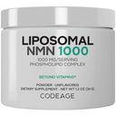 Codeage Liposomal NMN 1000mg Powder Supplement - NMN 1000 mg Nicotinamide Mononucleotide NAD+ Precursor - Unflavored Powder - Liposomal Delivery - Non-GMO - 1.2 OZ