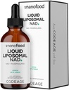 Codeage Nanofood Liquid Liposomal NAD Supplement – NAD Nicotinamide Adenine Dinucleotide with Liposomal Delivery - Monk Fruit Sweetener, Lemon Flavor, Non-GMO – 4 fl oz