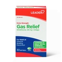 Leader Gas Relief Simethicone 125mg, Antigas Softgels, Relieves from Stomach Discomfort and Gas, Anti Flatulence, Fast Bloating Relief, 30 Softgels