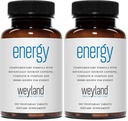 Energy | Complimentary Formula w/Botanically Sourced Caffeine | Complete B-Complex & Energy Supportive Herbs (Pack of 2)