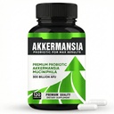 Akkermansia Probiotic Supplement, (120 Count) Akkermansia Muciniphila, High-Potency Formula for Gut Health & Immune Support, 300 Billion CFU, Vegan